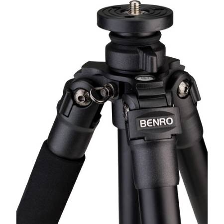 Benro Adventure TAD18AIB1 - zestaw, statyw aluminiowy, 4-sekcyjny, 39-153cm, głowica kulowa, udźwig 8kg_Prosty montaż głowicy_3